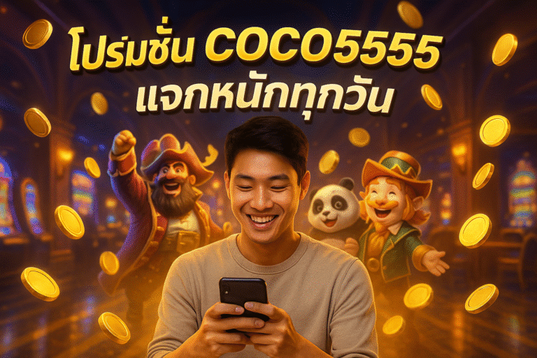 โปรโมชั่น COCO5555 แจกหนักทุกวัน