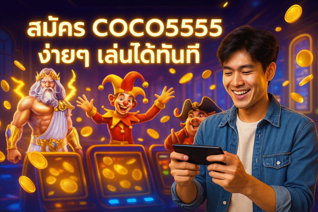 สมัคร COCO5555 ง่ายๆ เล่นได้ทันที