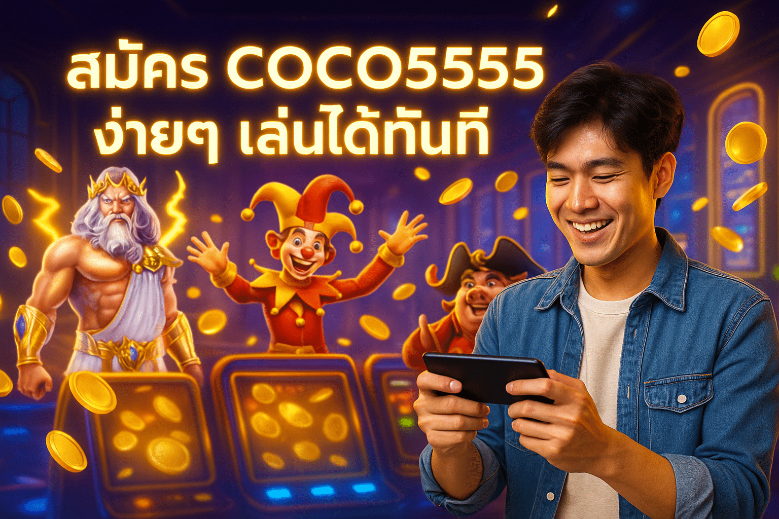 สมัคร COCO5555 ง่ายๆ เล่นได้ทันที