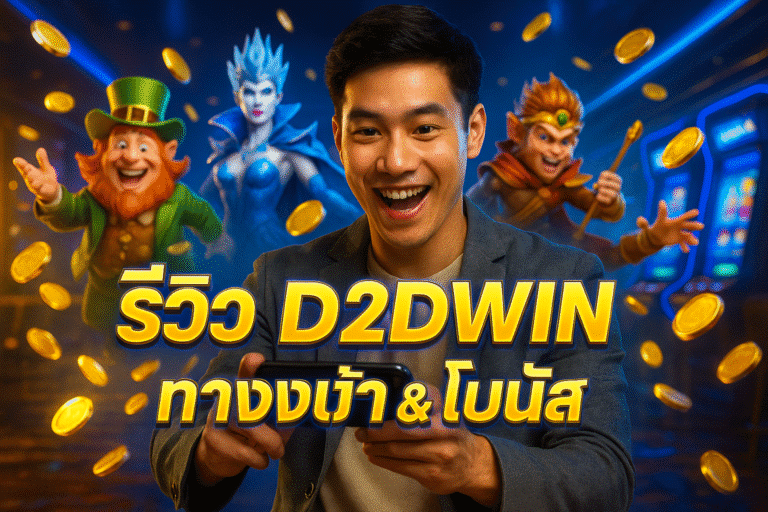 รีวิว D2DWIN ทางเข้า & โบนัส